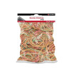 Bandas Elásticas, # 18,  (3" x 1/16"), Colores,  Bolsa x 250 g. (9 Onz).